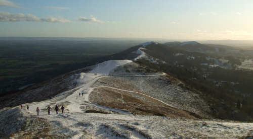 Snow on the Malvern Hills